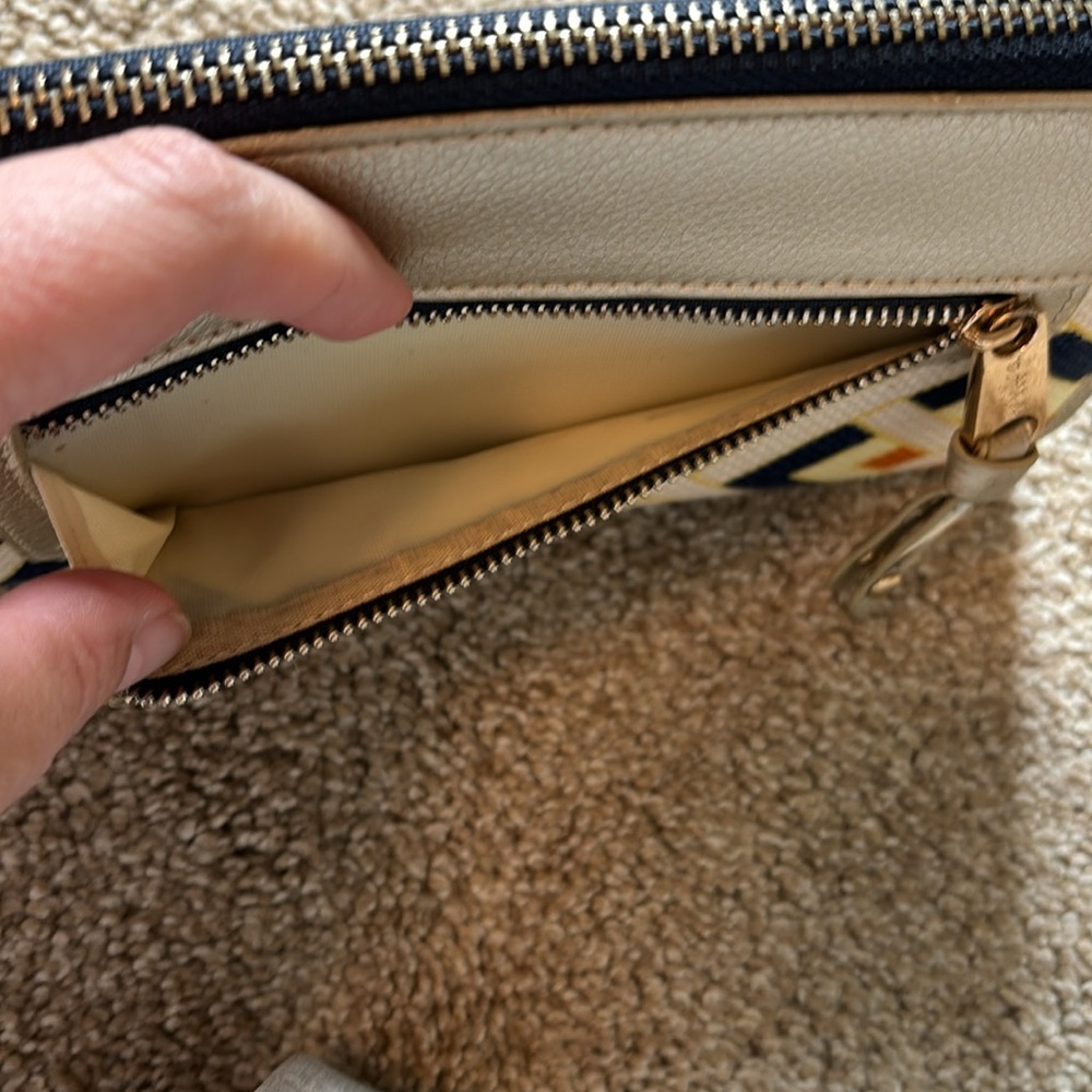 Spartina 449 leather and linen wristlet - Picture 7 of 10